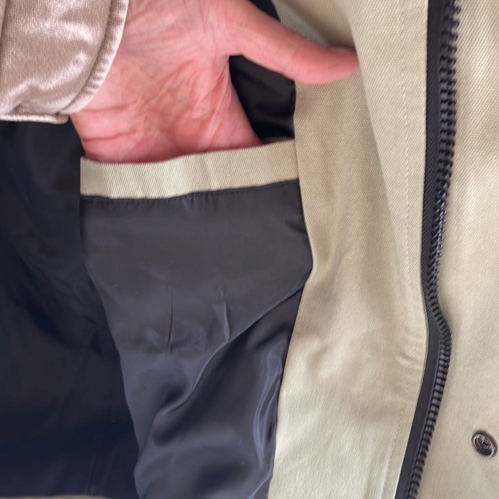 NWOT High School canvas mock neck multi pocket fully lined utility jacket - Picture 10 of 11